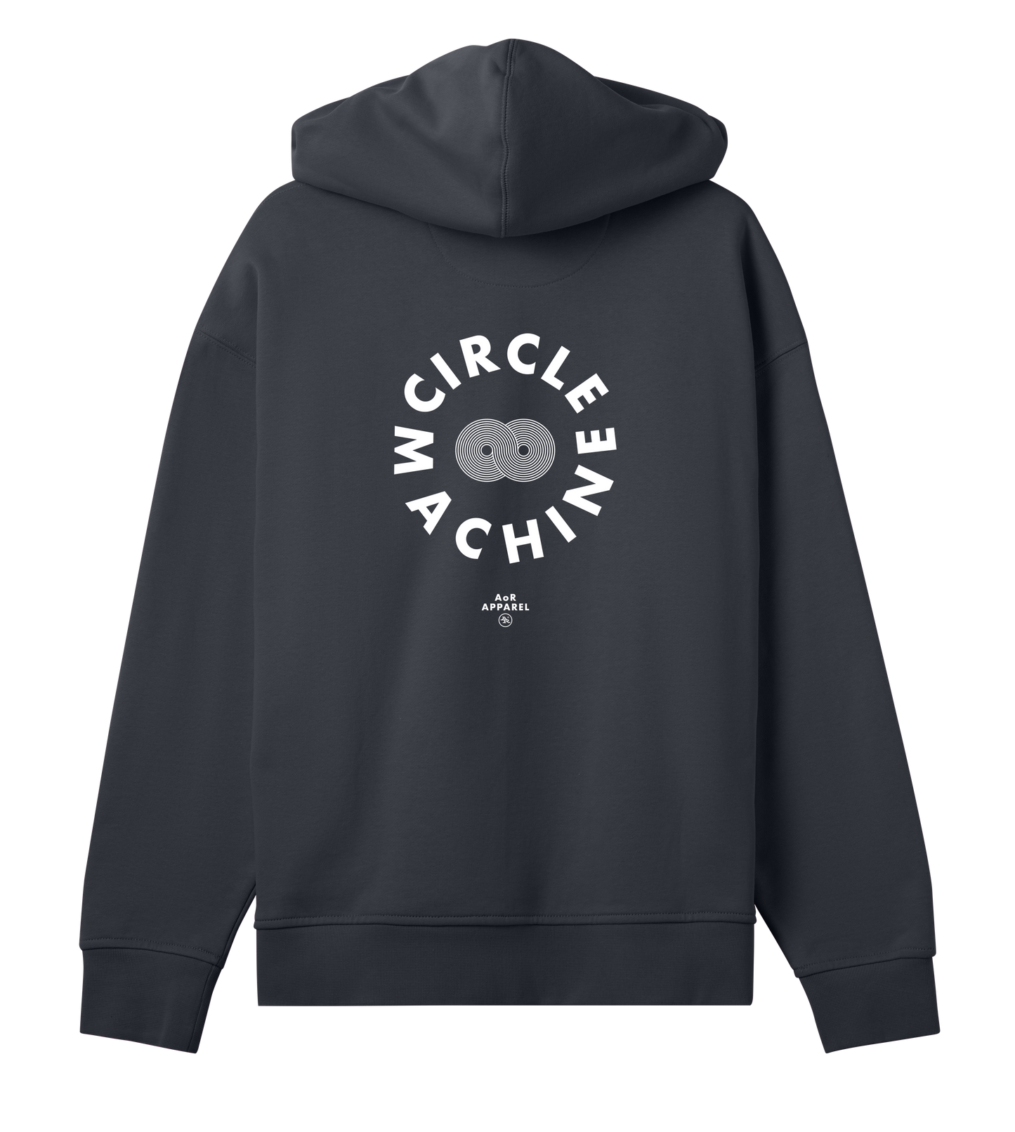 AoR Womens Oversized Hoodie Circle Machine