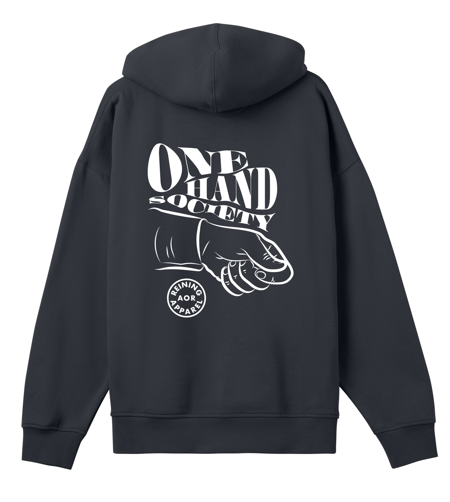 AoR Mens Boxy Hoodie One Hand Society