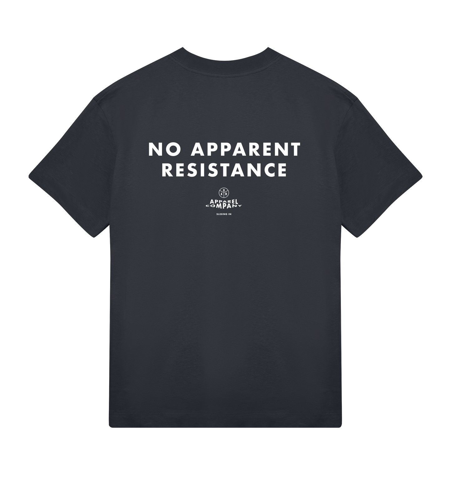 AoR Mens Boxy Tee No Resistance Black