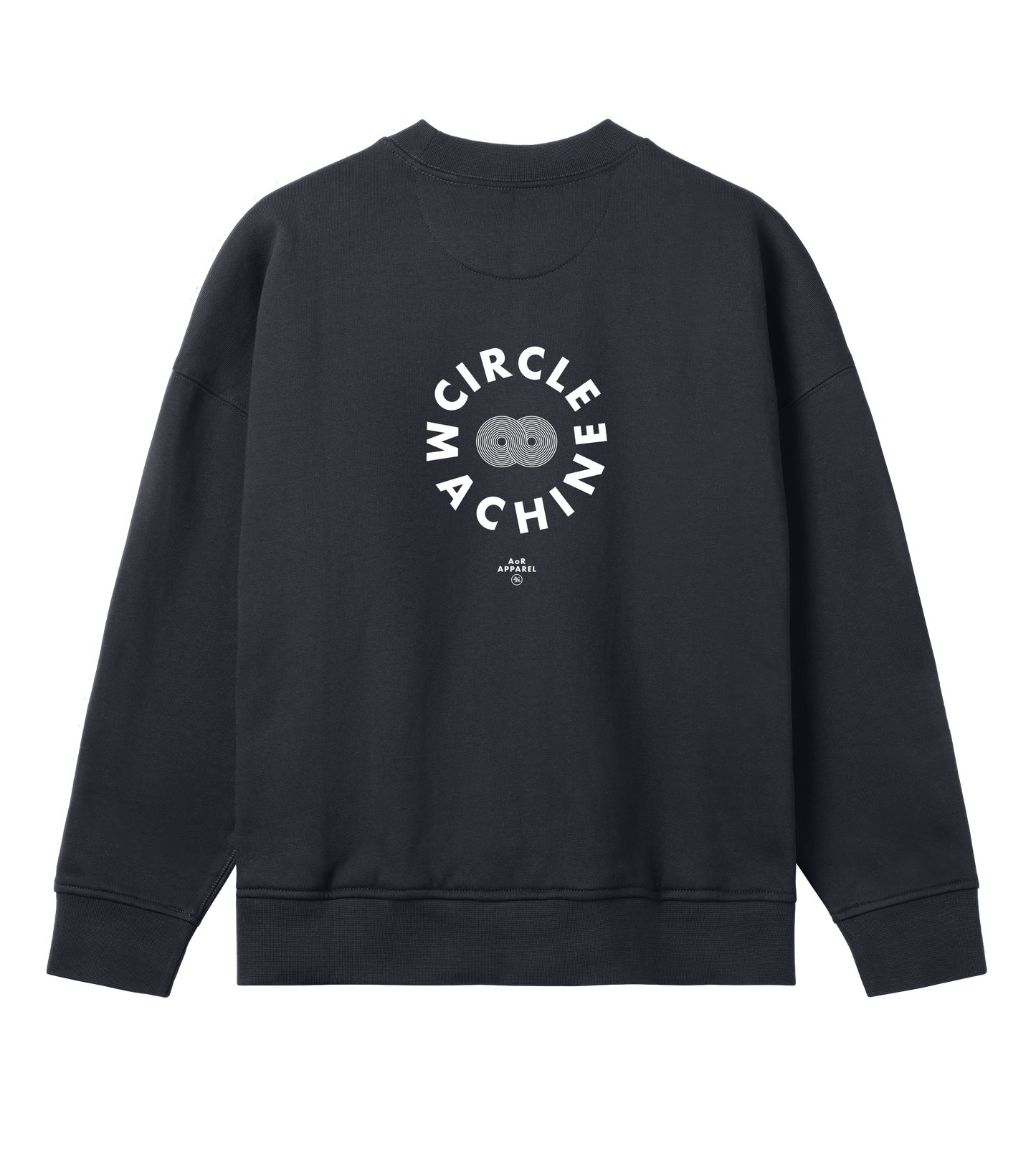 AoR Womens Oversized Sweatshirt Circle Machine