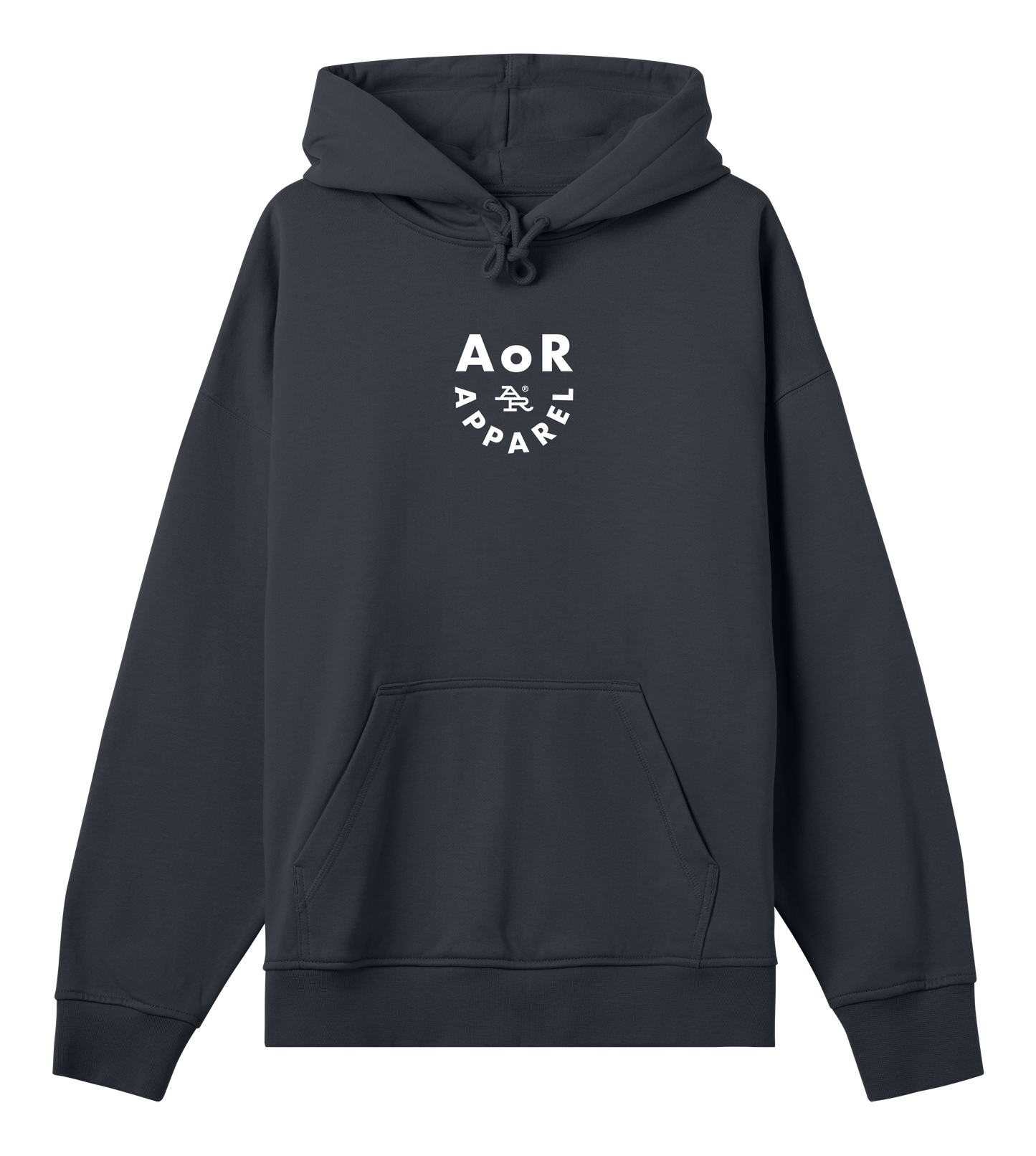 AoR Mens Boxy Hoodie Circle Machine