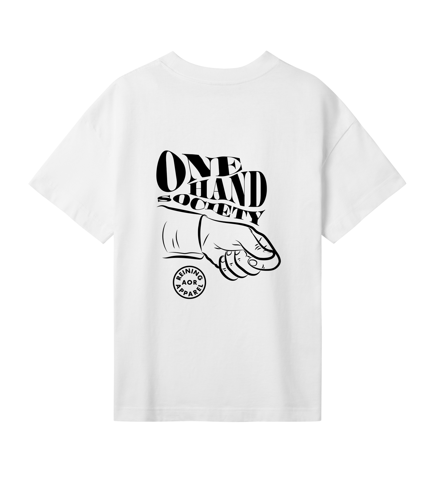 AoR Womens Oversized Tee One Hand Society