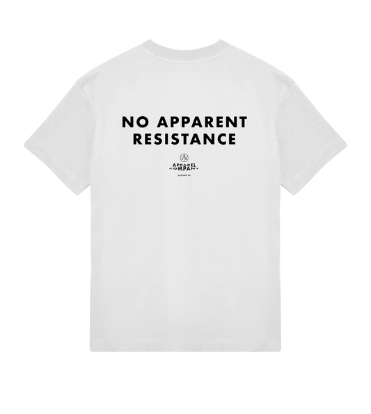 AoR Mens Boxy Tee No Resistance White